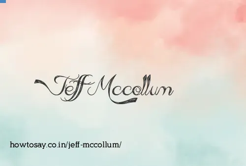 Jeff Mccollum