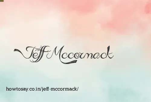 Jeff Mccormack