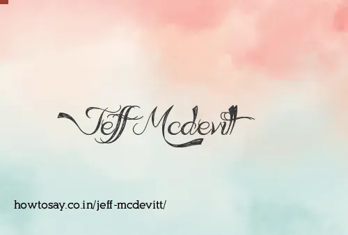 Jeff Mcdevitt