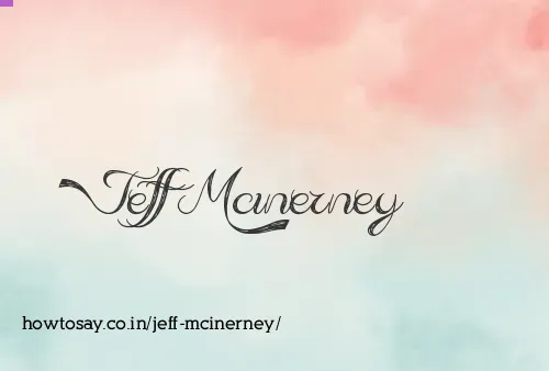 Jeff Mcinerney