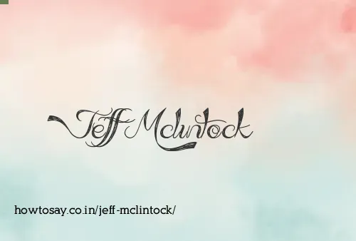 Jeff Mclintock