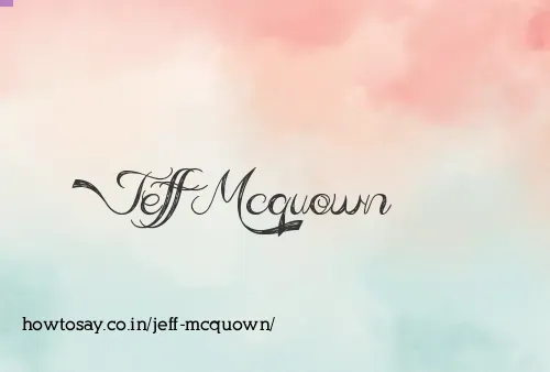 Jeff Mcquown