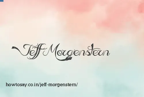 Jeff Morgenstern