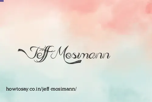 Jeff Mosimann