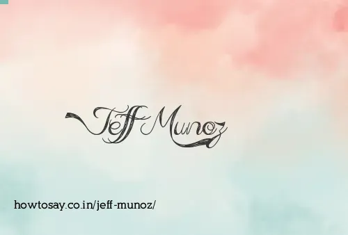 Jeff Munoz