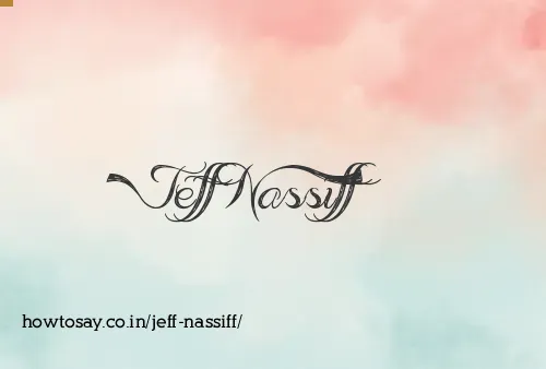 Jeff Nassiff
