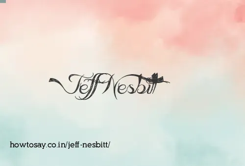 Jeff Nesbitt
