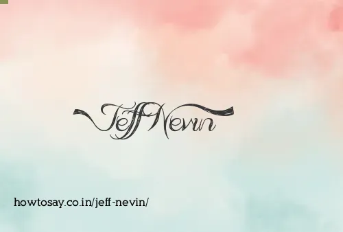Jeff Nevin