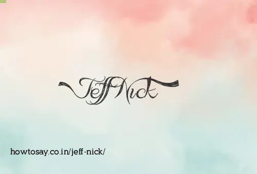 Jeff Nick