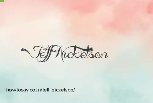 Jeff Nickelson