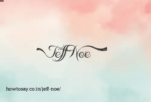 Jeff Noe
