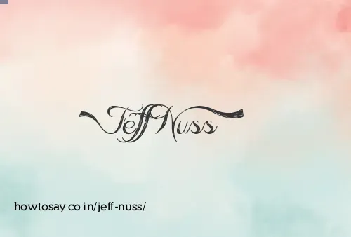 Jeff Nuss