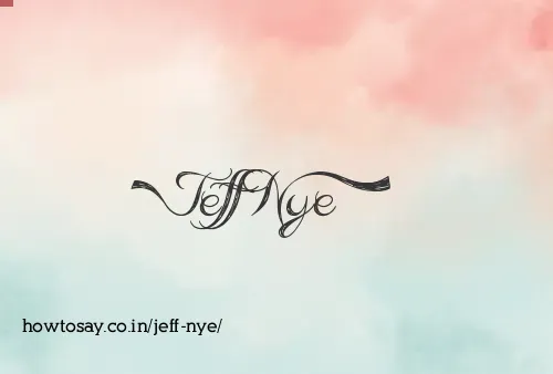 Jeff Nye