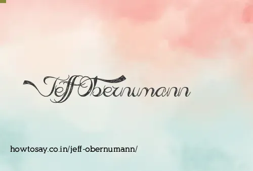 Jeff Obernumann