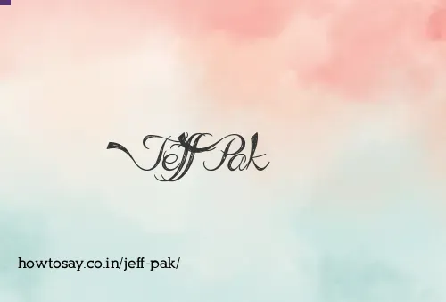 Jeff Pak