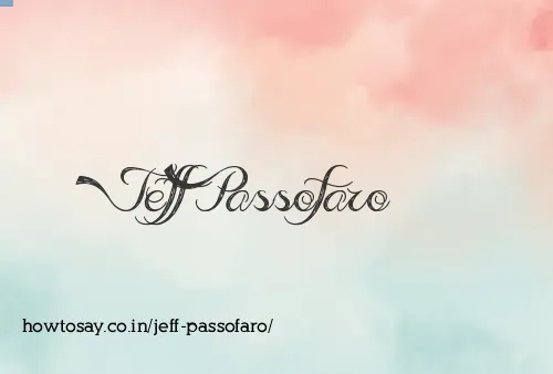 Jeff Passofaro