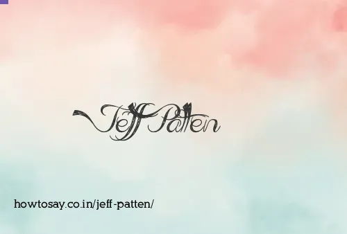 Jeff Patten