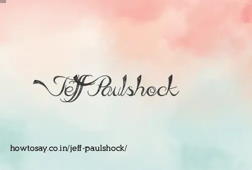 Jeff Paulshock