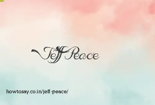 Jeff Peace