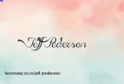 Jeff Pederson