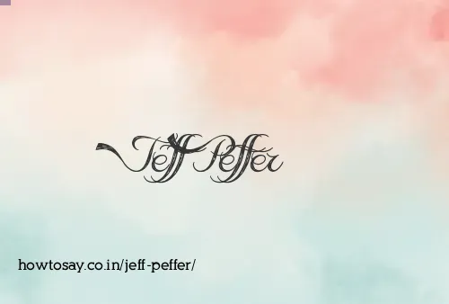 Jeff Peffer