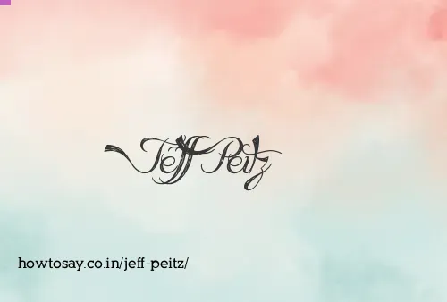 Jeff Peitz