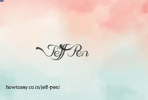 Jeff Pen