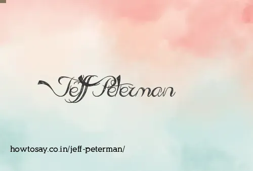 Jeff Peterman