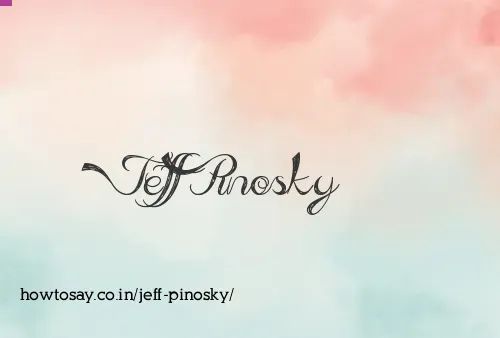 Jeff Pinosky