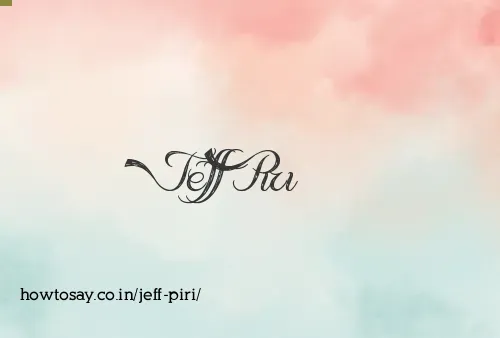 Jeff Piri