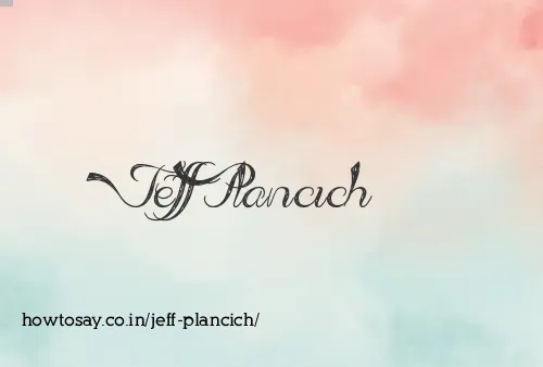 Jeff Plancich