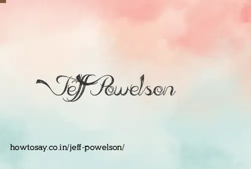 Jeff Powelson