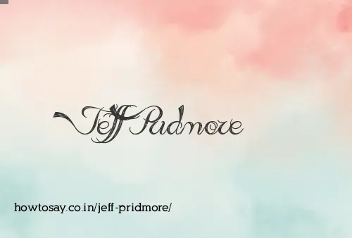 Jeff Pridmore
