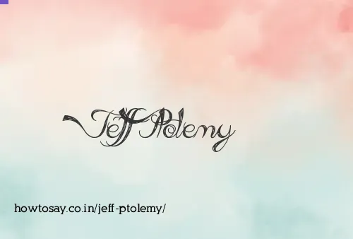 Jeff Ptolemy