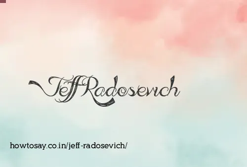 Jeff Radosevich