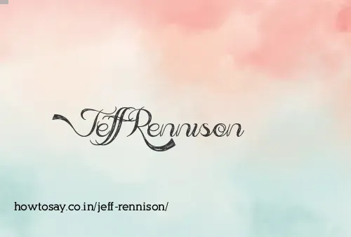 Jeff Rennison
