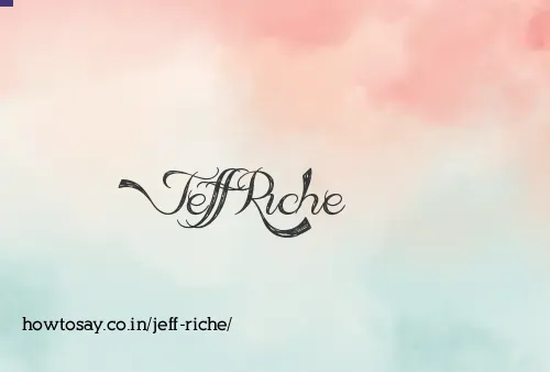 Jeff Riche