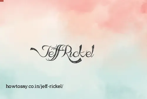 Jeff Rickel