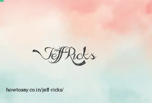 Jeff Ricks