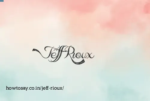Jeff Rioux