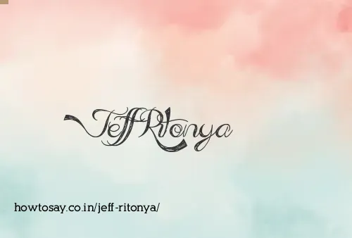 Jeff Ritonya