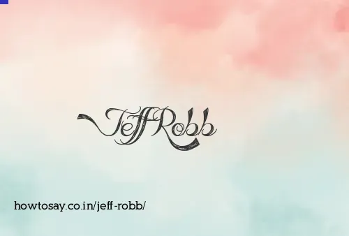 Jeff Robb