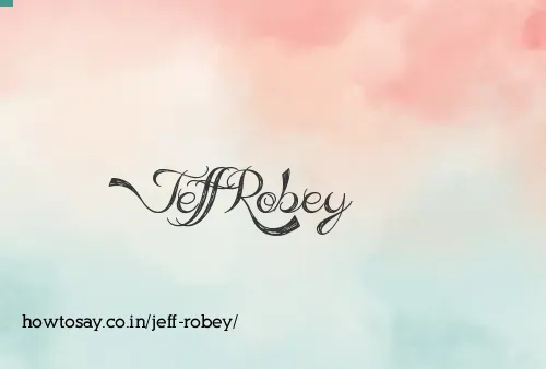 Jeff Robey