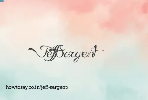 Jeff Sargent