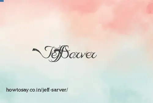 Jeff Sarver