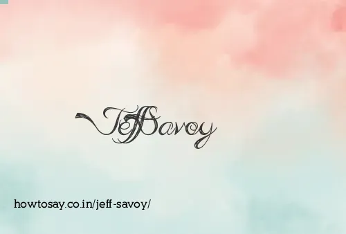 Jeff Savoy