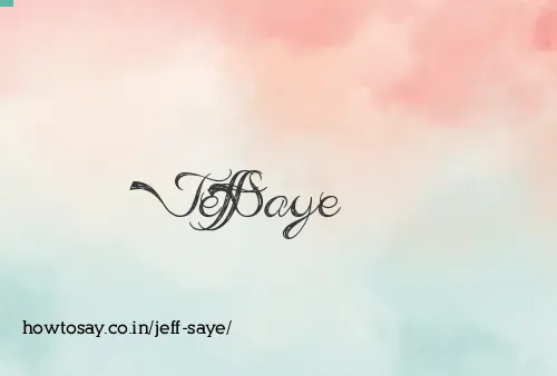 Jeff Saye