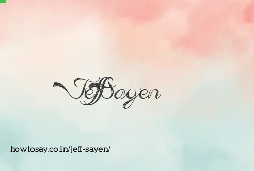 Jeff Sayen