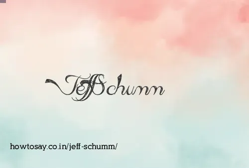 Jeff Schumm