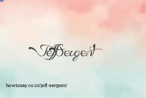 Jeff Sergent